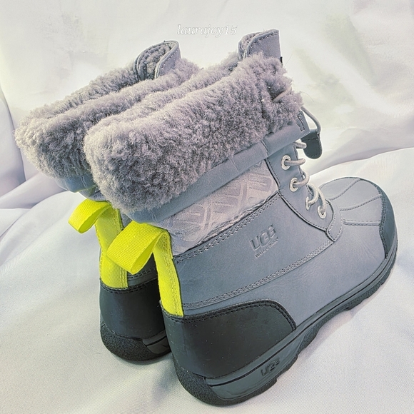 UGG Waterproof Boots Youth 6 Womens 7.5 Butte II Metal Sheepskin Sherpa Lined - Picture 5 of 10